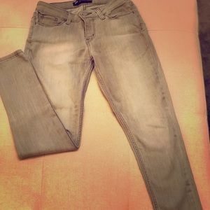 Levi Strauss Skinny Stretch Light Gray Jeans
